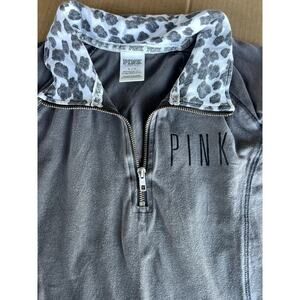 Pink by Victoria's Secret  1/4 zip long sleeve top, women's size L